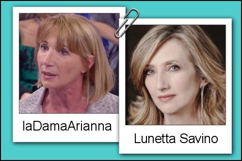 Somiglianza tra la dama Arianna e Lunetta Savino