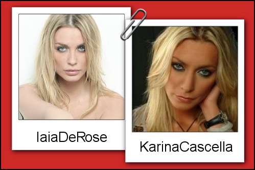 Somiglianza tra Karina Cascella e Iaia de Rose