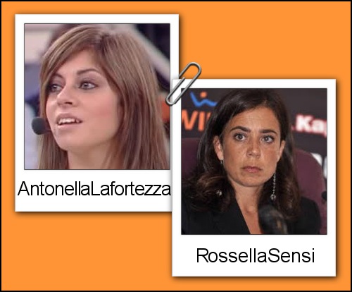 Somiglianza tra Antonella Lafortezza e Rosella Sensi