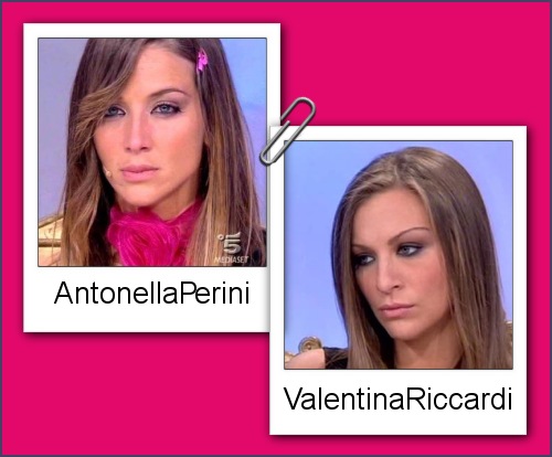 Somiglianza tra Antonella Perini e Valentina Riccardi