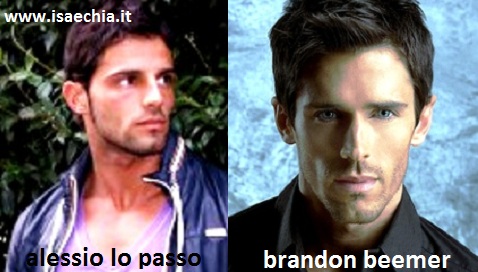 Somiglianza tra Alessio Lo Passo e Brandon Beemer