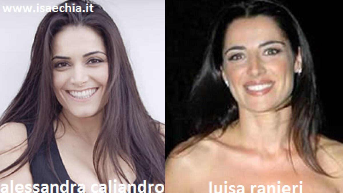 Somiglianza tra Alessandra Caliandro e Luisa Ranieri | Isa e Chia