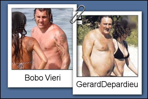 Somiglianza tra Bobo Vieri e Gerard Depardieu