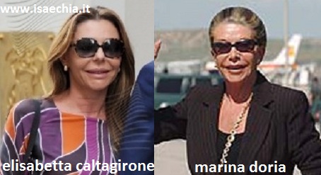 Somiglianza tra Elisabetta Caltagirone e Marina Doria