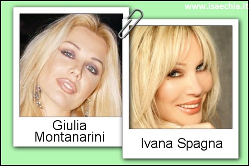 Somiglianza tra Giulia Montanarini e Ivana Spagna