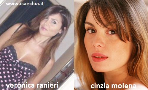 Somiglianza tra Veronica Ranieri e Cinzia Molena