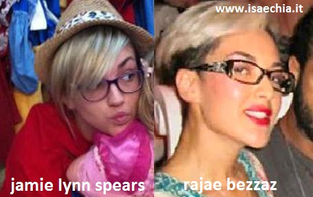 Somiglianza tra Rajae Bezzaz e Jamie Lynn Spears