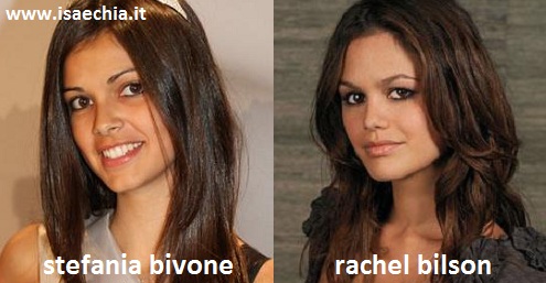 Somiglianza tra Stefania Bivone e Rachel Bilson