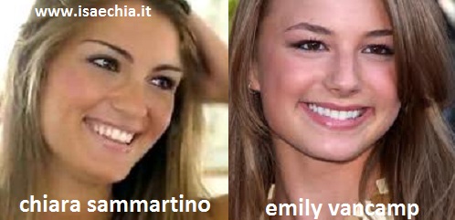 Somiglianza tra Chiara Sammartino e Emily VanCamp