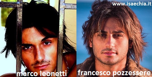 Somiglianza tra Marco Leonetti e Francesco Pozzessere