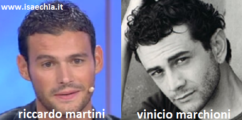 Somiglianza tra Riccardo Martini e Vinicio Marchioni