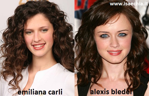 Somiglianza tra Emiliana Carli e Alexis Bledel