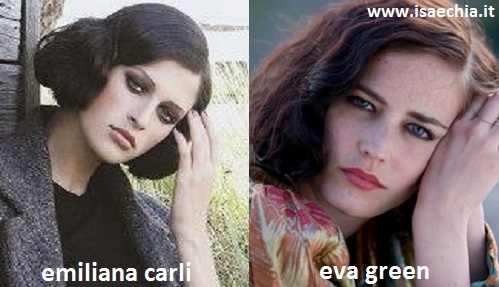 Somiglianza tra Emiliana Carli ed Eva Green