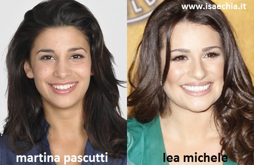 Somiglianza tra Martina Pascutti e Lea Michele