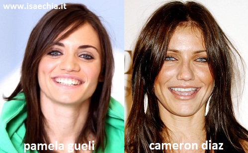 Somiglianza tra Pamela Gueli e Cameron Diaz