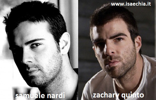 Somiglianza tra Samuele Nardi e Zachary Quinto