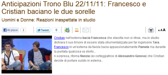 Trono blu