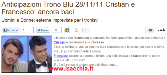 Trono blu