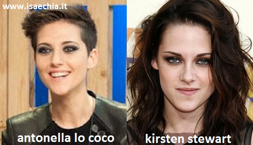 Somiglianza tra Antonella Lo Coco e Kirsten Stewart