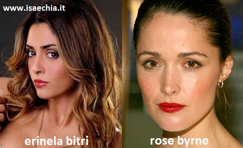 Somiglianza tra Erinela Bitri e Rose Byrne