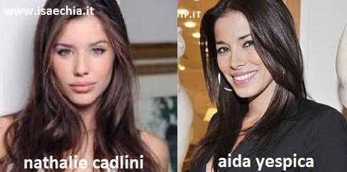 Somiglianza tra Nathalie Cadlini e Aida Yespica