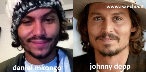 Somiglianza tra Daniel Mkongo e Johnny Depp