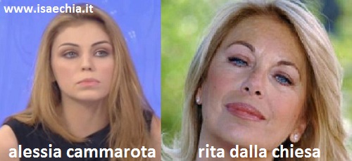 Somiglianza tra Alessia Cammarota e Rita Dalla Chiesa