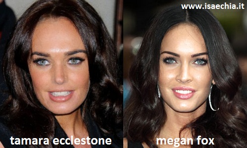 Somiglianza tra Tamara Ecclestone e Megan Fox