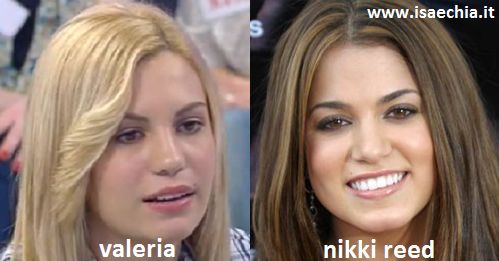 Somiglianza tra Valeria del Trono under e Nikki Reed