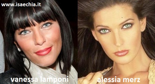 Somiglianza tra Vanessa Lamponi e Alessia Merz