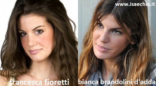 Somiglianza tra Francesca Fioretti e Bianca Brandolini D'Adda