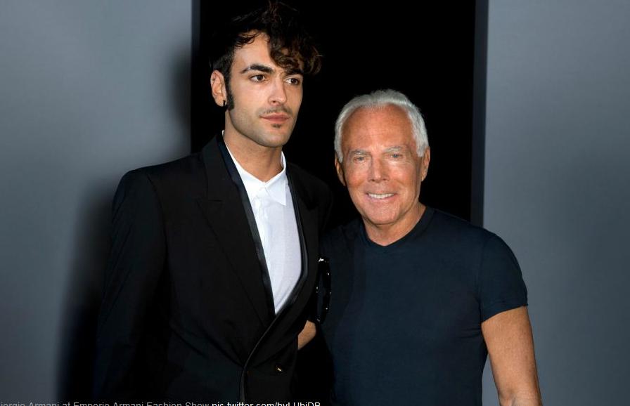 Marco Mengoni e Giorgio Armani