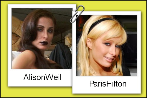 Somiglianza tra Alison Weil e Paris Hilton