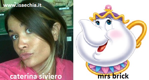 Somiglianza tra Caterina Siviero e Mrs Brick