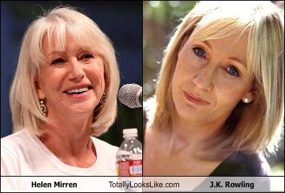 Somiglianza tra Helen Mirren e J. K. Rowling