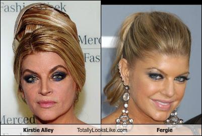 Somiglianza tra Kirstie Alley e Fergie