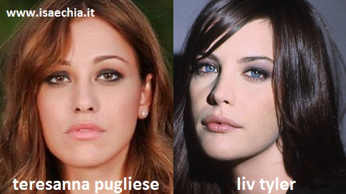 Somiglianza tra Teresanna Pugliese e Liv Tyler