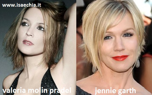 Somiglianza tra Valeria Molin Pradel e Jennie Garth