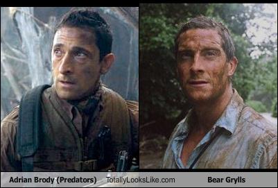 Somiglianza tra Adrien Brody e Bear Grylls