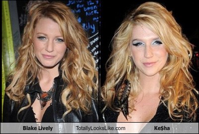 Somiglianza tra Blake Lively e Ke$ha