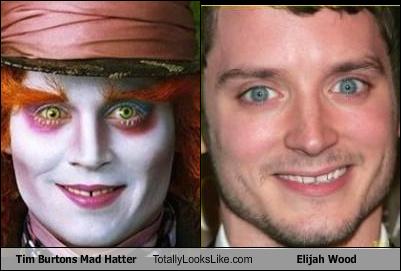 Somiglianza tra il Cappellaio Matto e Elijah Wood