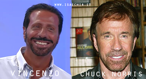 Somiglianza tra il cavaliere Vincenzo e Chuck Norris