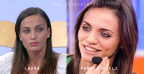 Somiglianza tra Laura Giglio e Pamela Gueli