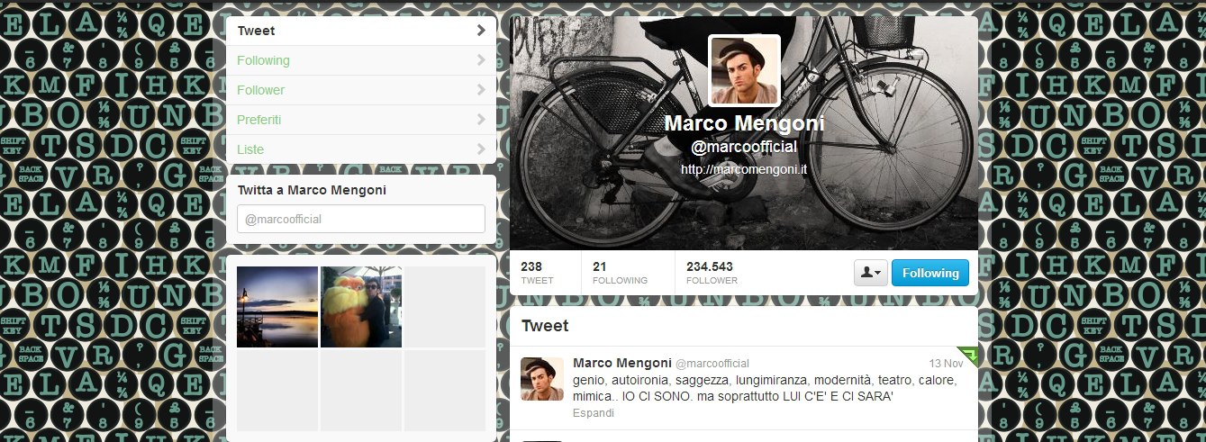 Mengoni Twitter