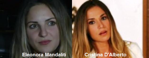 Somiglianza tra Eleonora Mandaliti e Cristina D'Alberto