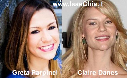 Somiglianza tra Greta Parpinel e Claire Danes