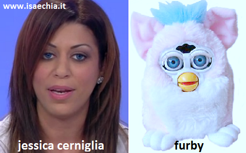 Somiglianza tra Jessica Cerniglia e Furby