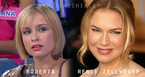 Somiglianza tra Roberta e Renée Zellweger