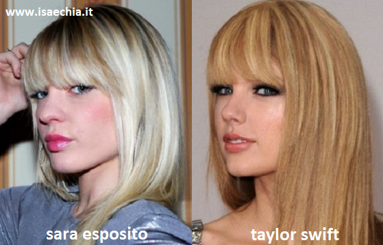 Somiglianza tra Sara Esposito e Taylor Swift