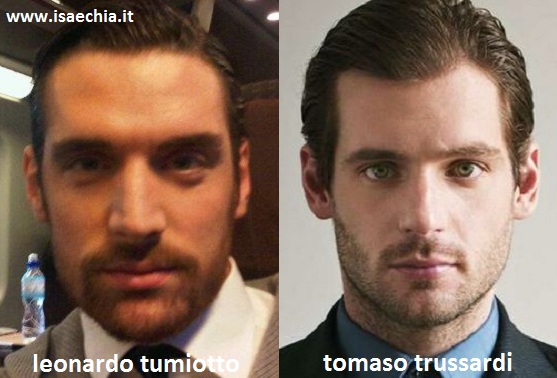 Somiglianza tra Tomaso Trussardi e Leonardo Tumiotto